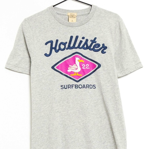 Hollister Tops - HOLLISTER - Y2K Unisex Surfer Cut Graphic Short Sleeve Tee - Size Small